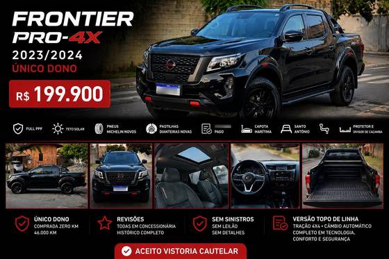 NISSAN FRONTIER 2.3 16V TURBO DIESEL PRO4X CD 4X4 AUTOMÁTICO NISSAN FRONTIER 2.3 16V TURBO DIESEL PRO4X CD 4X4 AUTOMÁTICO